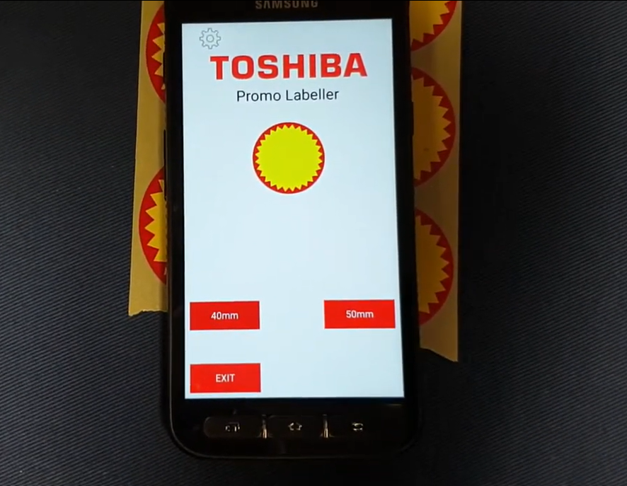 Toshiba Promo Labeller