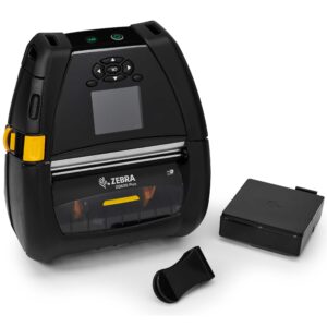 Zebra ZQ630 Plus Linerless Mobile Printer | 4 Inch, Wi-Fi, Bluetooth, Linerless, Shoulder Strap, 0.75 Inch/1.375 Inch Core - Image 4