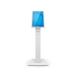 Elo Wallaby Self-Service Floor Stand with Integrated Printer | Black/White, Base, Top - Image 4