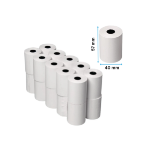 MyPOS Thermal Receipt Printer Paper | 20 Rolls, 57 mm width, maximum 40 mm roll diameter